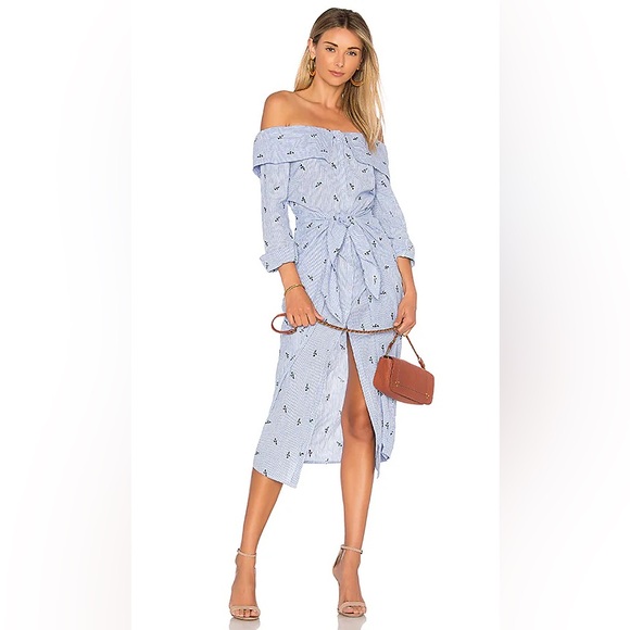 House of Harlow X REVOLVE Nolita Dress in Floral Stripe - Picture 1 of 6